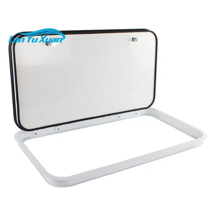 TYTXR-V White Frame Water Proof Lockable Exterior RV Hatch Door caravan hatch for camper part