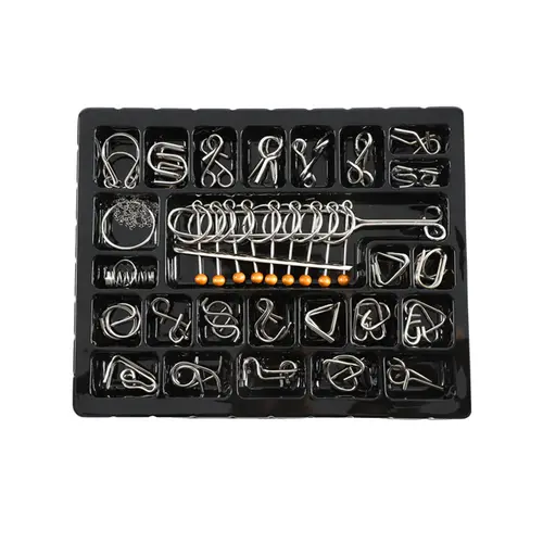 Materials Metal 3D Montessori Puzzle Wire Difficult Disentanglement Iron Brain Teaser IQ Test Toys Juegos De Ingenio Y Habilidad - Image 8