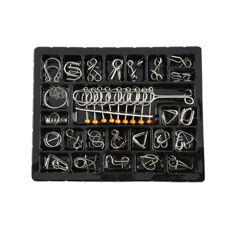 Materials Metal 3D Montessori Puzzle Wire Difficult Disentanglement Iron Brain Teaser IQ Test Toys Juegos De Ingenio Y Habilidad - Image 8