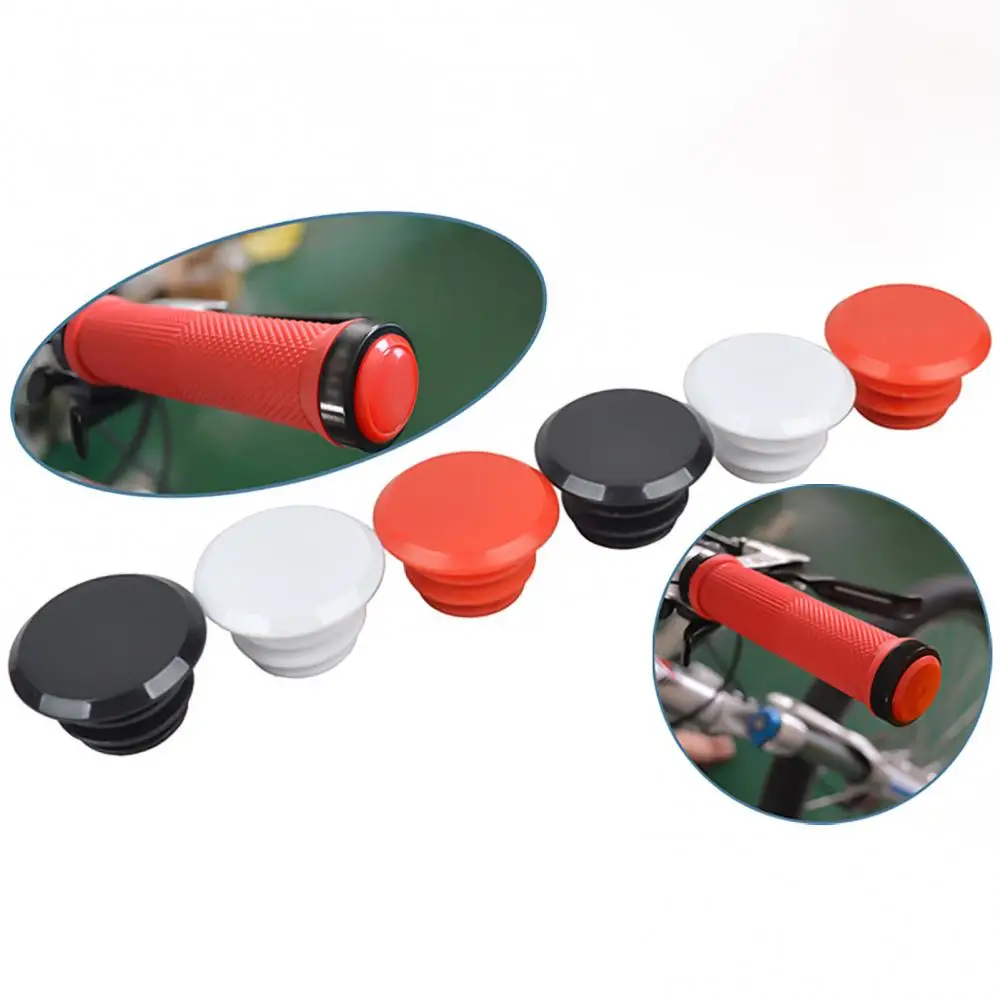 Rubber 2Pcs End Stopper Plugs Caps Cap Plug Mountain Bicycle Cycling Handlebar 17-22mm End Stopper Plugs Caps