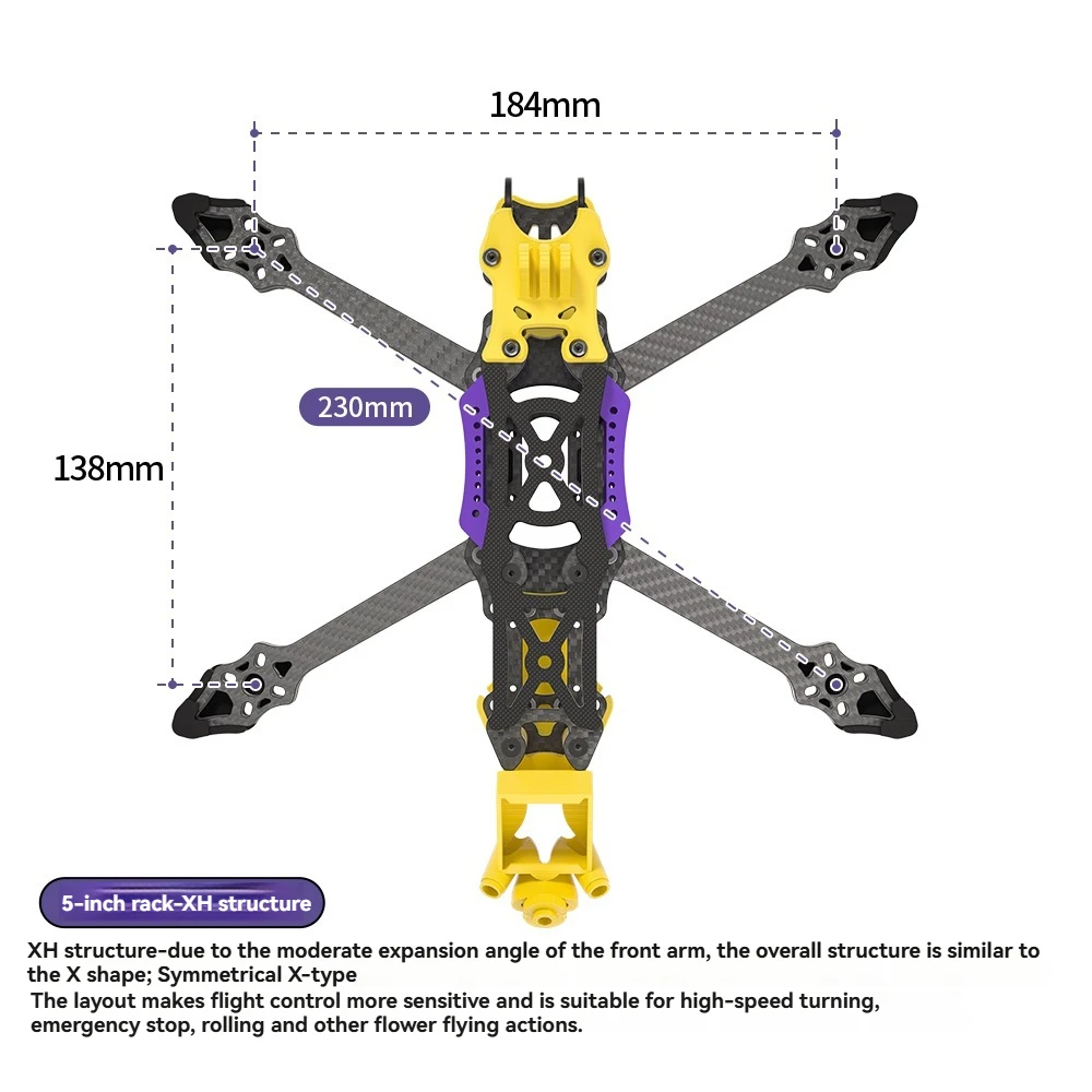 Drone FPV DC/XH 60.69€ - 8 Couleurs Disponibles