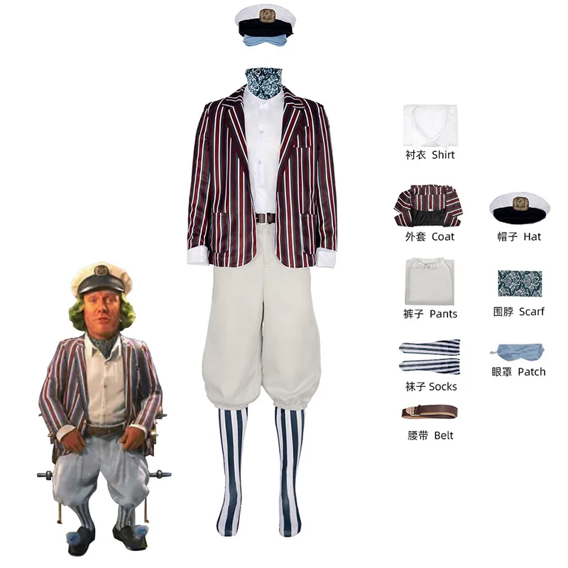 thumbnail image 1 of Disfraz de Willy Cosplay, sombrero, Chalamet, Willie Wonca, traje de cosplay, trajes, película, Chocolate Wonk Factory, disfraz elegante de Halloween para hombres, 1 of 5