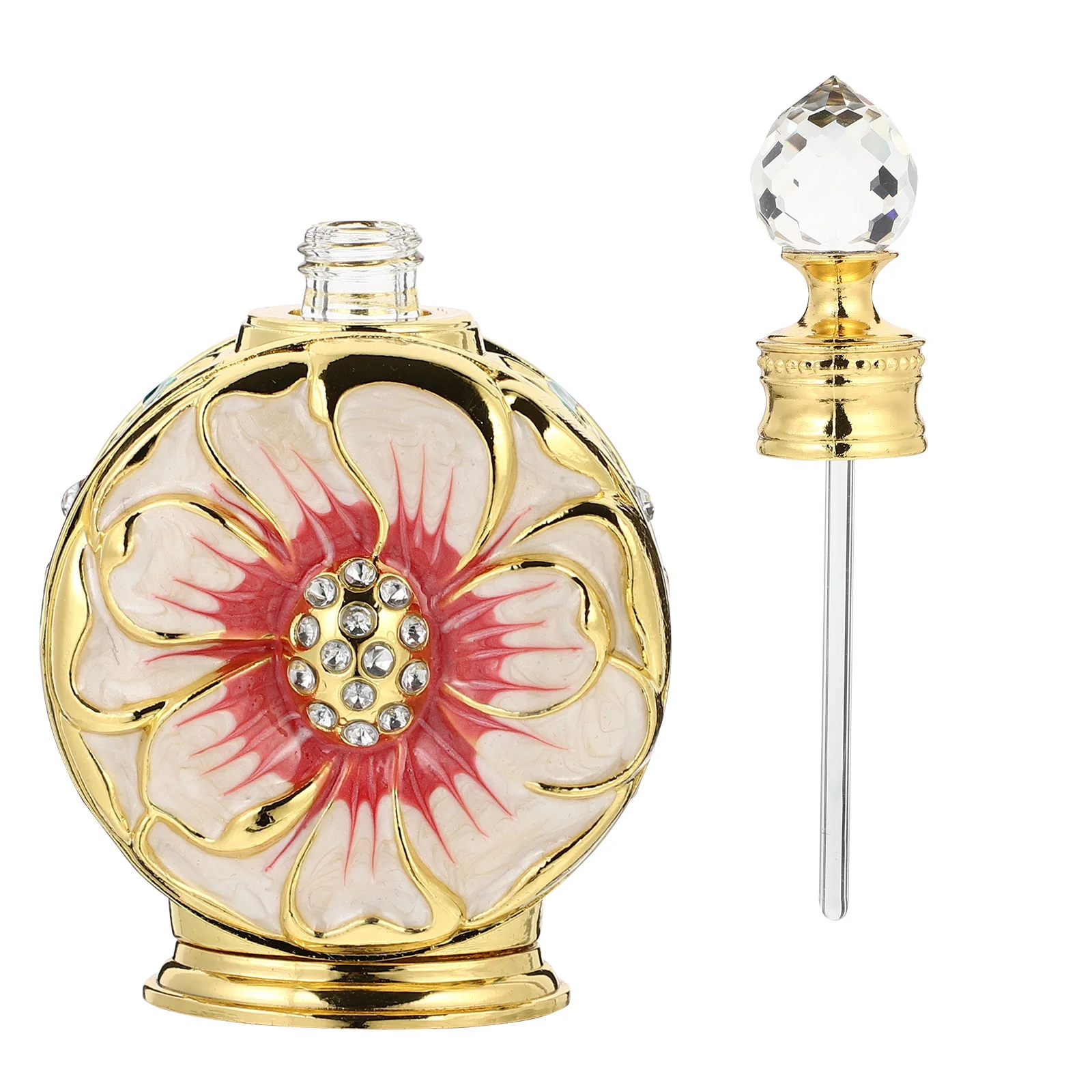 

12 Ml Pretty Perfume Bottle Essential Oil Travel Vintage Decor for Table Glass Container
