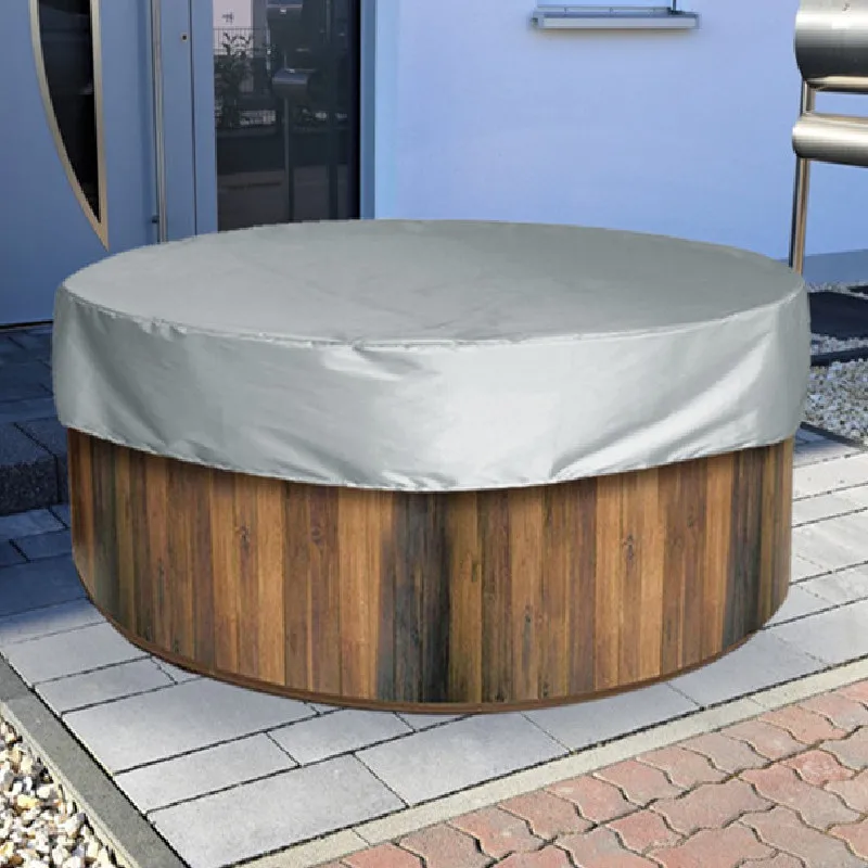 Round Waterproof Spa Covers For Hot Tub UV Resistant Swimming Pool Cover Outdoor Patio Hot Tub Cover Dust Protector Cover 2023