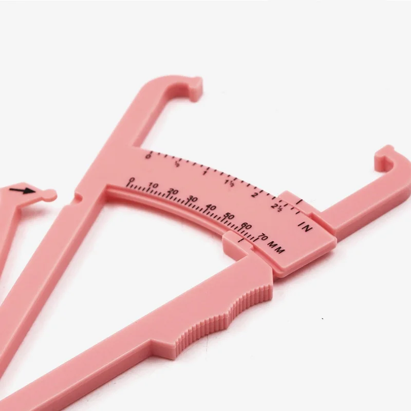 Body Fat Caliper Body Fat Loss Tester Calculator Fitness Clip Fat Measurement Tool Slim Chart Skinfold Test Instrument