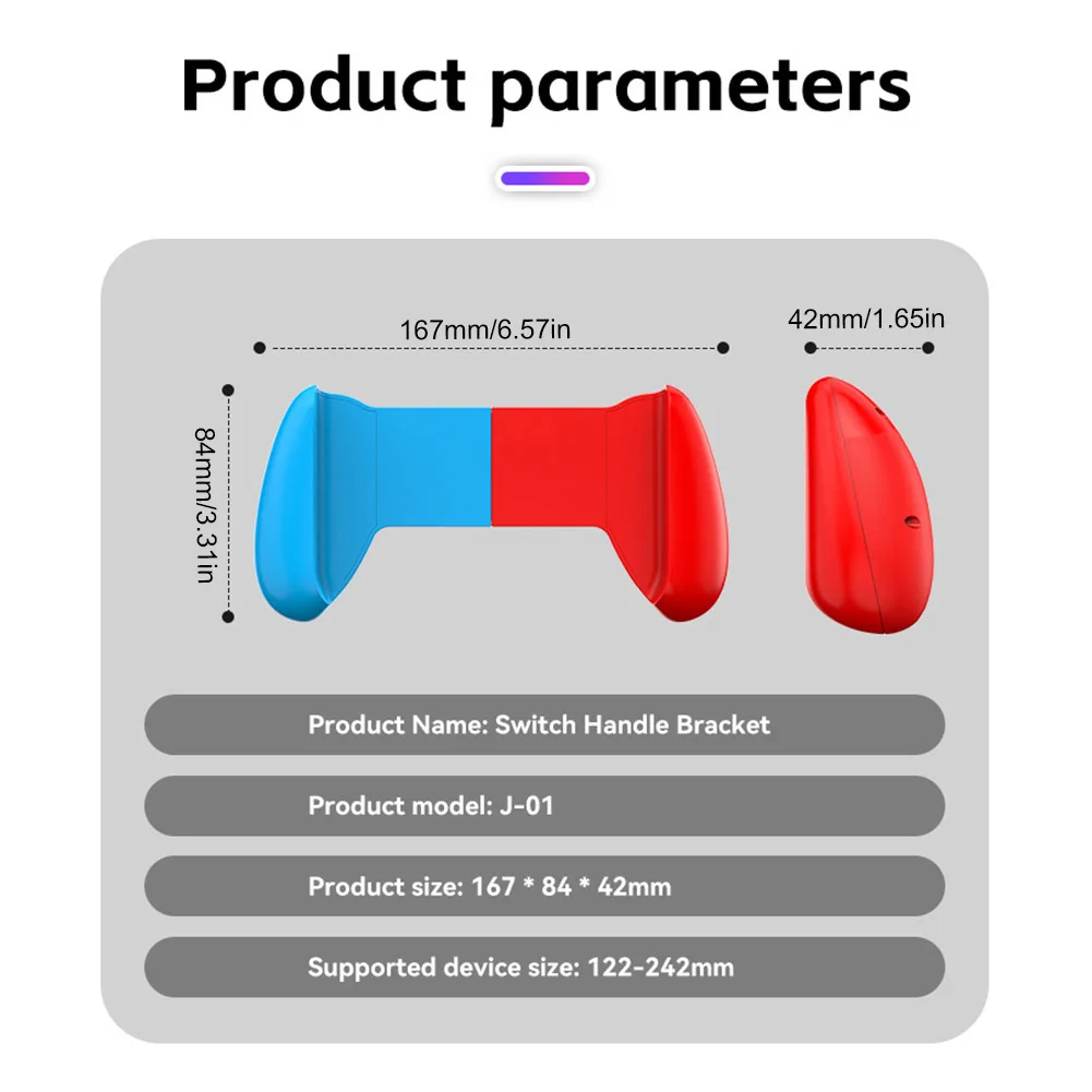 ABS Hard Ergonomic Game Console Grip Stand Holder for NS OLED Protective Hand Grip Fit for Nintendo Switch OLED Host Accessories