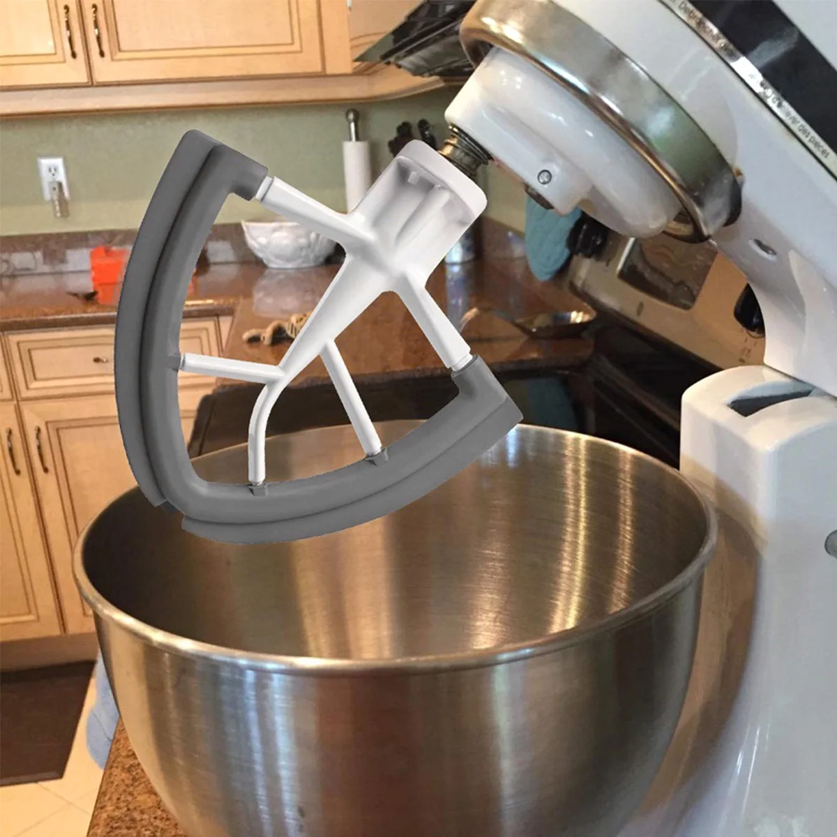 KitchenAid 5-Quart Tilt Head Stand Mixer With Flex Edge Beater Glass Bowl  Mat