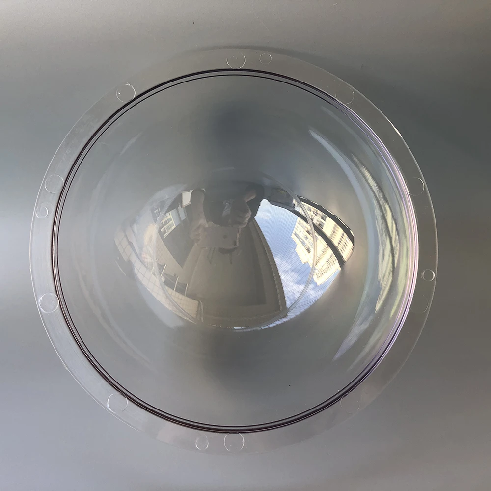 6.8 Inch Acrylic Clear Dome Cover CCTV Replacement Security Camera Protective Cover Glass Crystal Round Lens Size 174X82mm