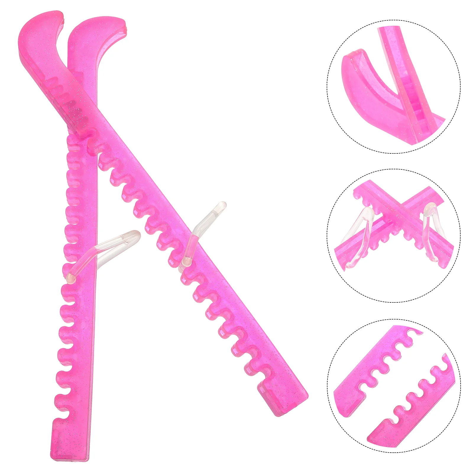 

Ice Skate Shoe Cover Figure Protective Plastic Hockey Equipment Guards Skating Portable Blade Skates Covers Silica Gel Shoes