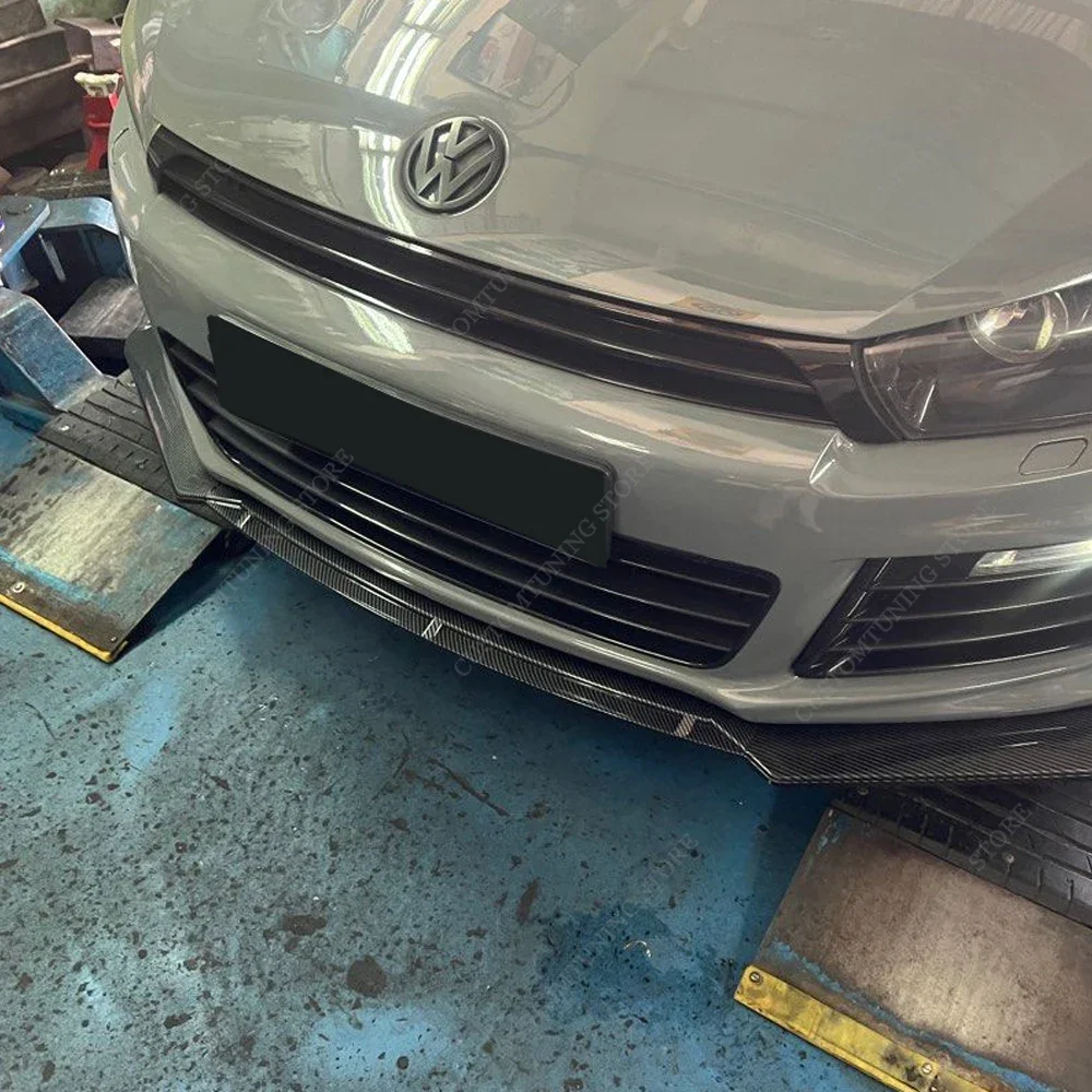 자동차 앞 범퍼 립 스포일러 스플리터 디퓨저, VW Scirocco MK3 R Scirocco III R 2010-2014, 프리 페이스리프트 스타일링 바디킷, 3 개