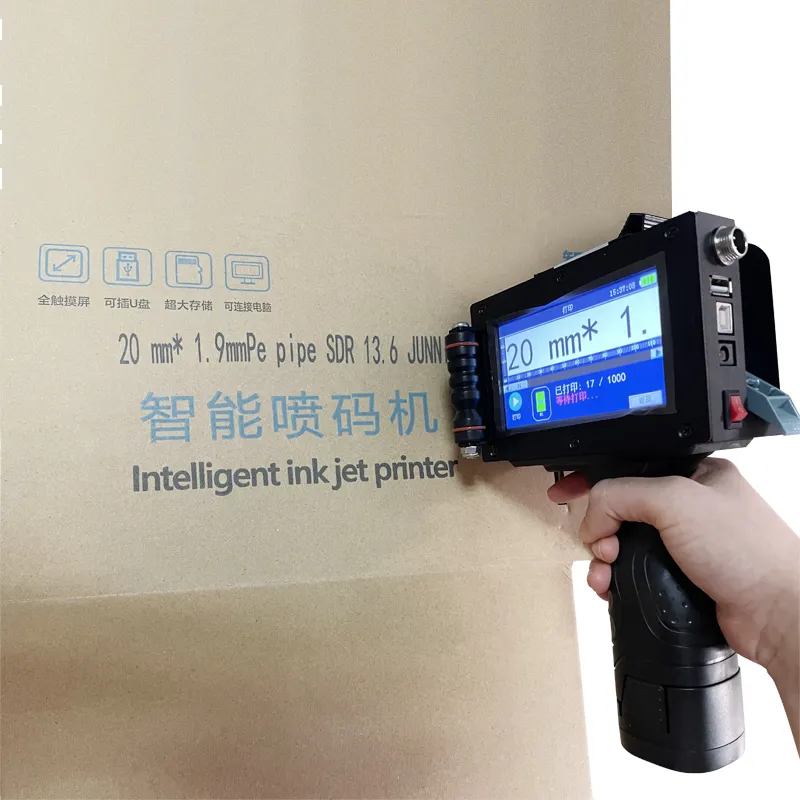 25.4mm QR Bar batch code variable date variable number logo expiry date  lable portable hand jet handheld thermal inkjet printer AliExpress
