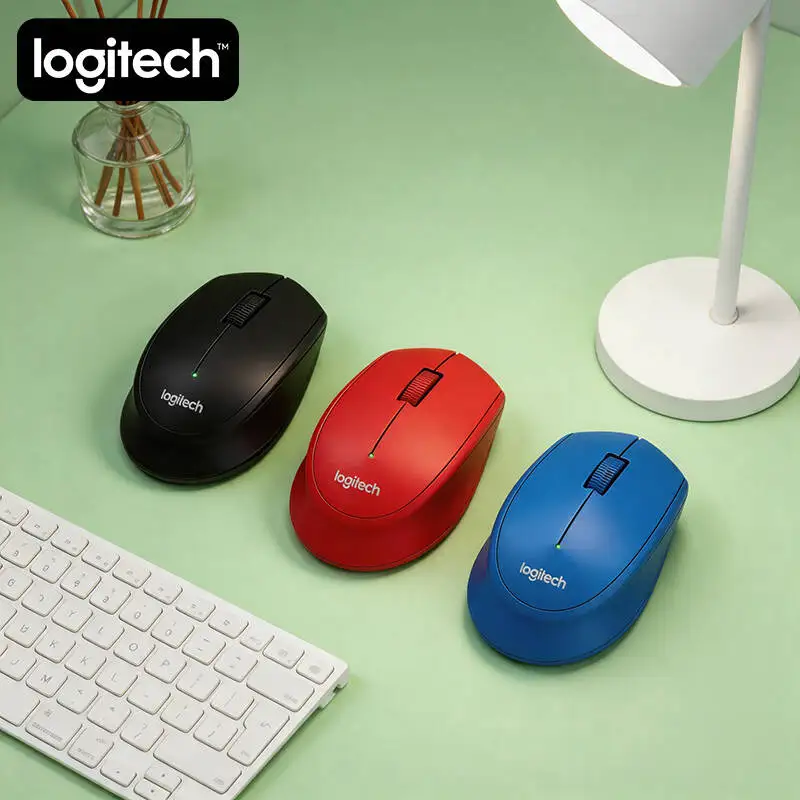 로지텍 M280 무선 마우스 2.4GHz 나노 수신기 1000 DPI 컴포트 그립 18개월 배터리 수명 사무실용 노트북 PC용