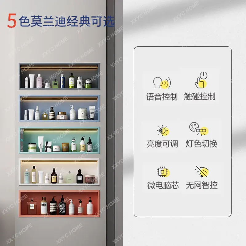 

Kitchen Bathroom Room Embedded Closet Shelf Metal Ledge
