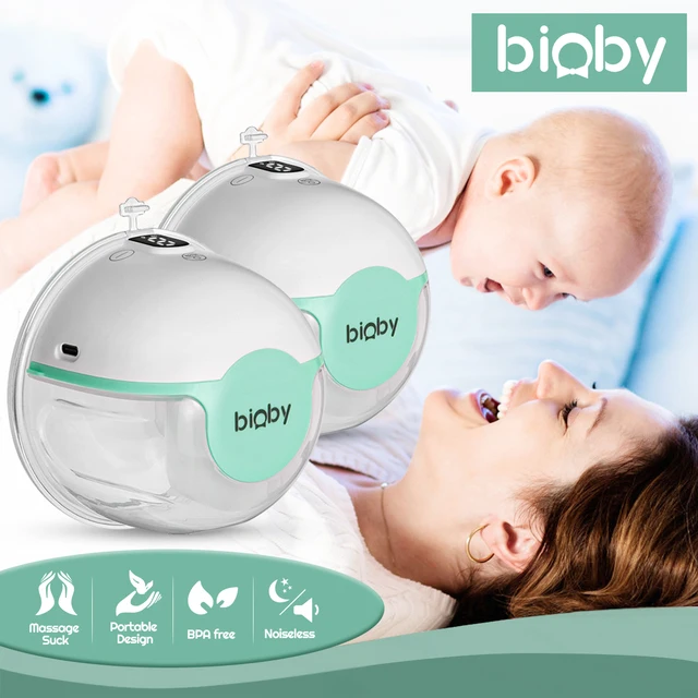 Bioby Electric Wearable Breast Pumps Portable Breast Milk Extractor Hand free Massager USB Silent BPA Free New Baby Accessories