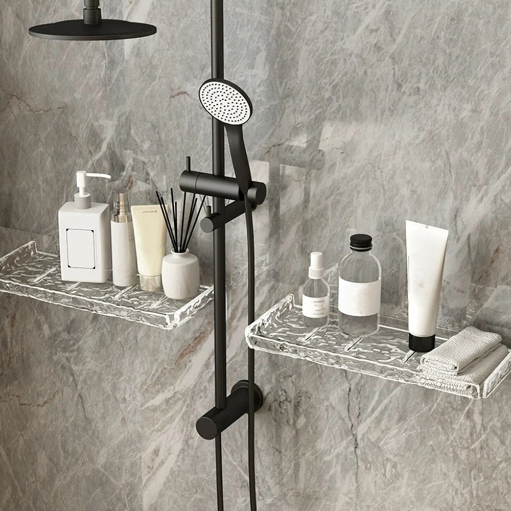 Water Ripples Pattern Wall-Mounted Storage Rack Large Capacity Organizing Box Kitchen Accessories 6