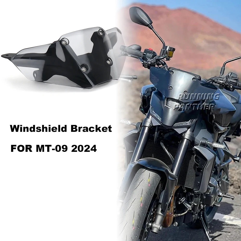 

Windshield Bracket Motorcycle Accessories Transparent/Smoky/Black Windscreen Kit NEW For Yamaha MT-09 MT 09 MT09 mt09 2024