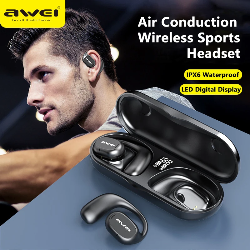 AweiT69AirConductionBluetooth53EarphonesHiFiStereoWireless