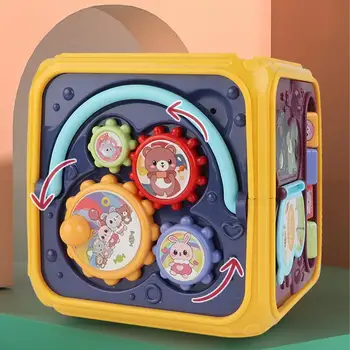 Montessori Learning Toys Activity Musical Cube Developmental Montessori Learning Music Activity Cube Toys For Kids Children 2