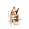 Hand Crank Music Box Novelty Unique Hand Operated Wooden Musical Box Decor for Colleague Friend Classmate Family Birthday Gifts 6