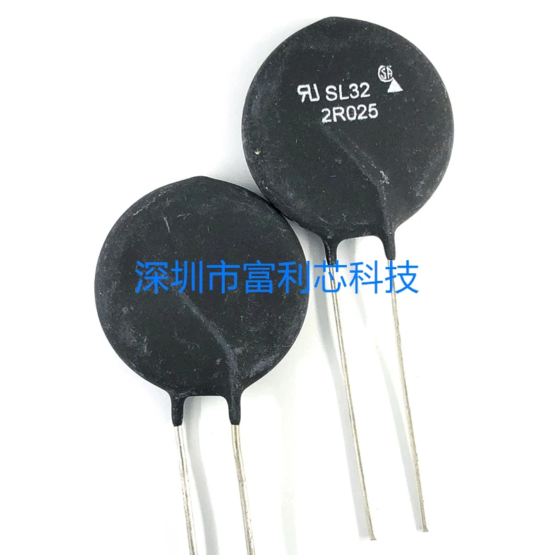 1PCS SL32 2R025 2&Omega; 2R 32mm 2ohms 25A INRSH CURR LIMITER NTC thermistor thermal resistor