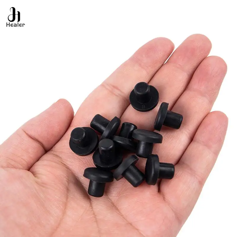 3.5-12mm Solid Rubber Hole Caps High Temperature Resistance T Type Silicone Seal Hole Plugs Dust-proof Gasket Blanking End Caps