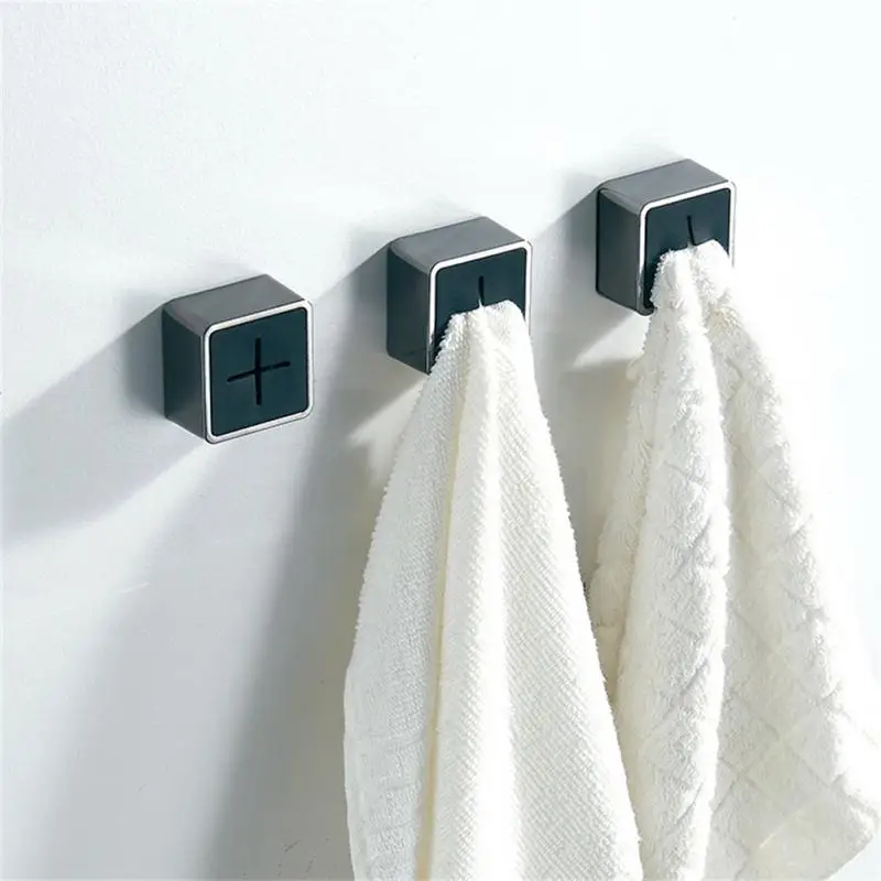Towel Plug Holder Punch Free Silica Gel Bathroom Organizer Rack Towels Storage Wash Cloth Clip Bathroom Kitchen Tool Accessories bathroom towel holder