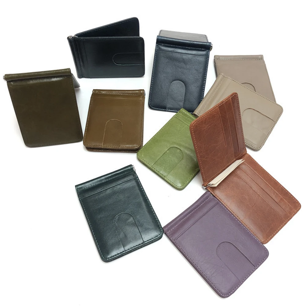 100% Genuine Leather Men Wallet Custom Name Luxury Cowhide Male Slim Money Clip Card Holder Retro Personalize Letters Wallet Man