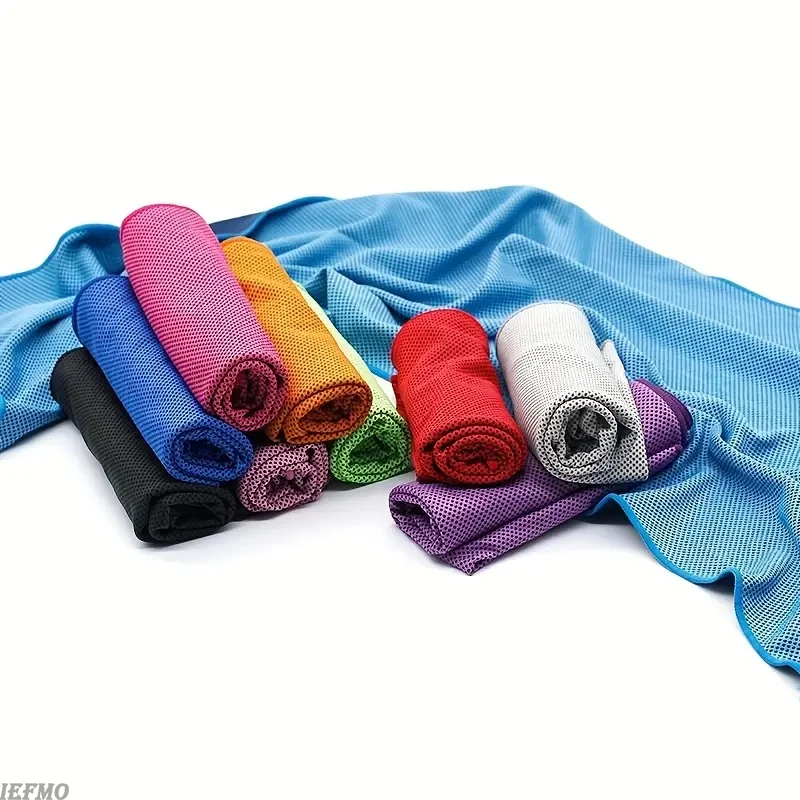 1pcs Ultra-Cooling Towels Gym Portable Running Cooling Towel Sweat Absorbing And Quick Drying Sports Special Soft Gift Portable