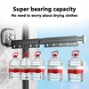 Sucker Retractable Cloth Drying Rack Collapsible Cloth Hanger Aluminum Wall Mount Indoor Space Saving Home Laundry Drying rack 3