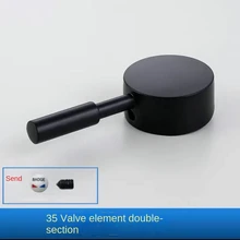  Black Faucet Switch Handle Mixing Valve Spool Handle Basin Kitchen Shower Hot and Cold Faucet Repair Accessories 