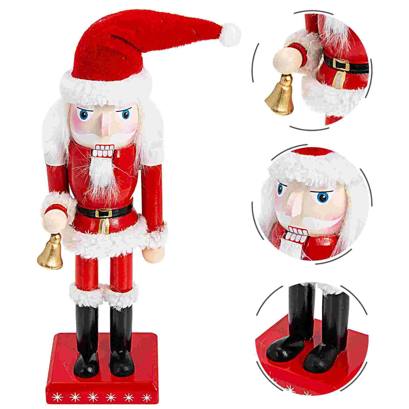 

Christmas Santa Claus Nutcracker Holiday Wood Nutcracker Santa Figure Home Decor Christmas decorations