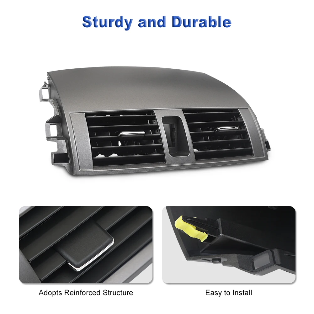 Car Center Dash A/C Outlet Air Vent Panel With Emergency Switch For Toyota Corolla 2008 2009 2010-2013 55670-02160 55663-02060