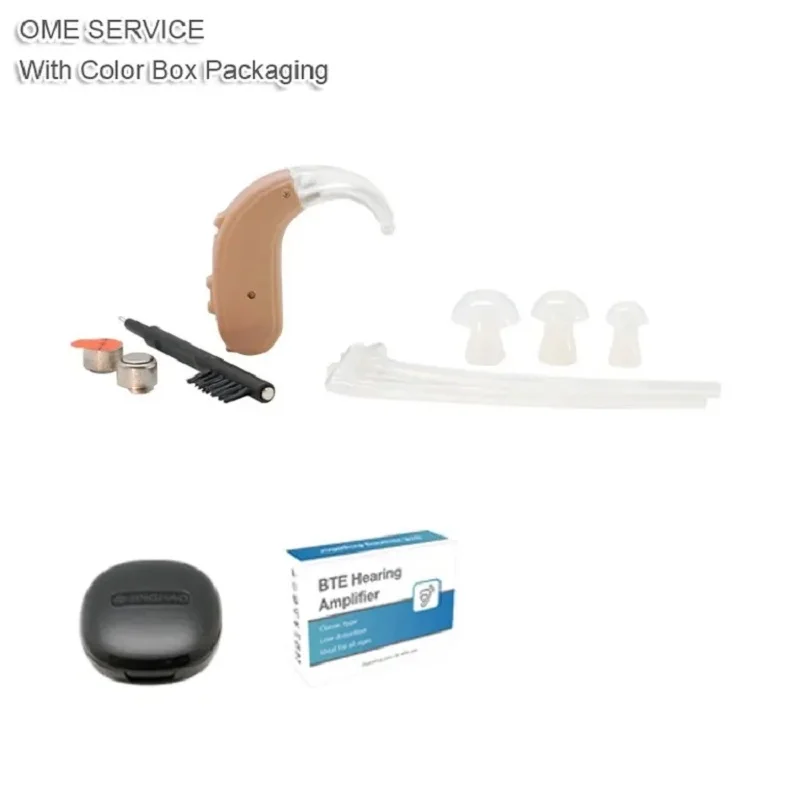 2024 Adjustable Hearing Aids Sound Amplifier Portable Mini Digital Invisible BTE Health Care Ear Hearing Aids For Deafness 5