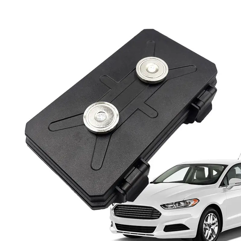 

Key Fob Hider Magnet Magnet Key Hider Car Key Holders Portable Soft Lining Rust-Proof Anti-Collision For ID Cards Valuables
