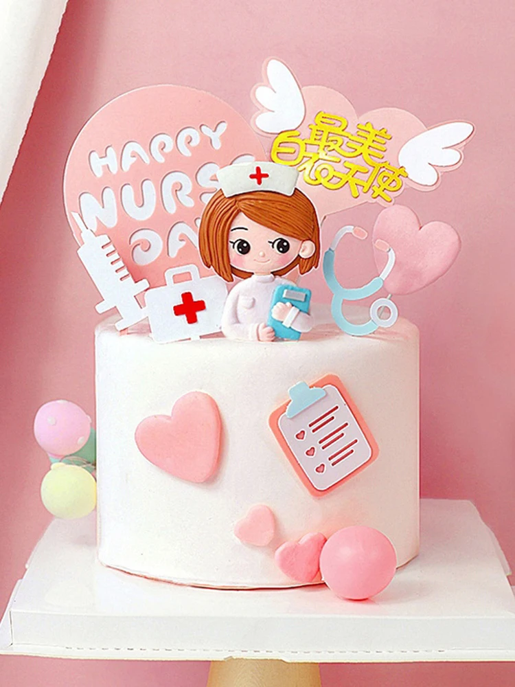 512 Internet Nurse Day Cake Decoration Medicine Box Syringe Nurse ...