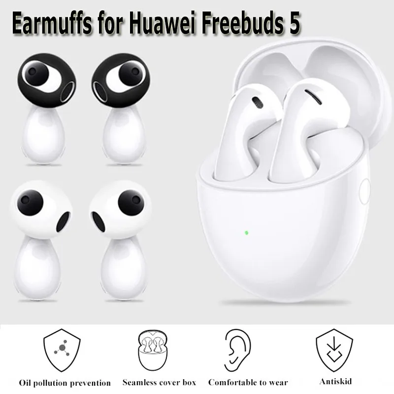 

Ultra-thin Ear Tips for Huawei Freebuds 5 Bluetooth Headset Anti-slip Earplugs Silicone Anti-drop Earphone Cover for Freebuds 5