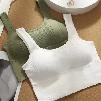 1/2/4Pcs Sports Bra Anti-Sweat Fitness Top Women Seamless Yoga Bra Shockproof Crop Top Push Up Sport Bra Gym Workout Top 1