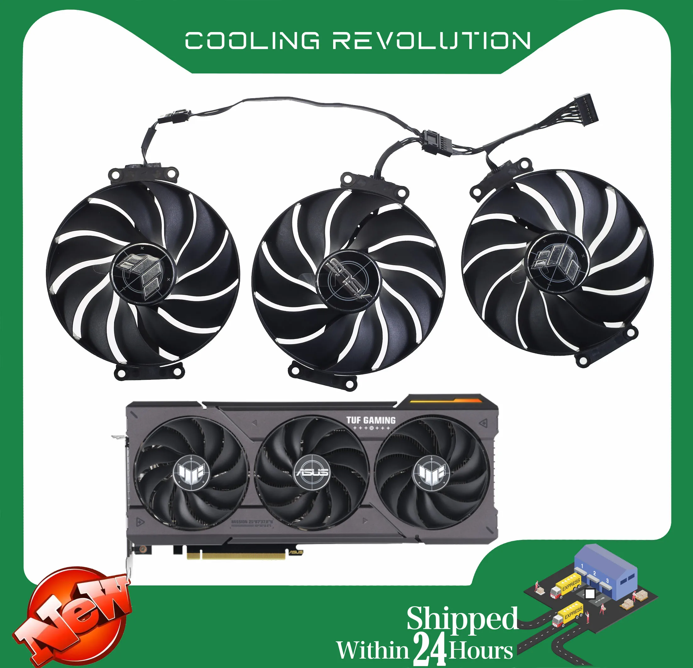 Ventola Della Scheda Grafica 90Mm Muslimatexpla09215B12H Dc12V Per Asus Tuf Gaming Geforce Rtx 4060 Ti 4070 4070 Ti Fan