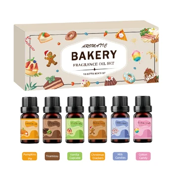 6pcs Essential Oils Set Bedroom Home Car Air Freshener Fragrance Oil for Candle Soap Making Humidifier Aromatherapy Oils