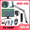 1080P 48MP 4K 2K HDMI USB Video Microscope Camera Zoom 150X C-mount Lens Big Vision For Phone Repair Digital Image Acquisition 1