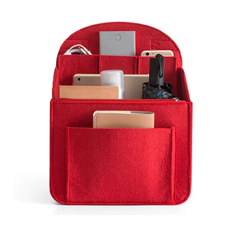Shoulder Bag Handbag Felt Insert Pocket Backpack Insert Small Bag Divider Large Travel Rucksack Insert Bag 3