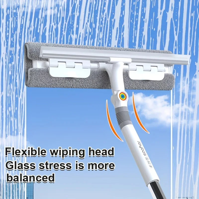 2-in-1 Glass Wiper Multi-Functional Plastic & Stainless Steel Window Cleaning Tool Ideal for Bathroom Outdoor and Glass Surfaces window cleaning squeegee window cleaner window cleaning tool cleaning scraper glass scraper glass window scraper screen cleaning set cleaning squeegee shower squeegee cleaning mop