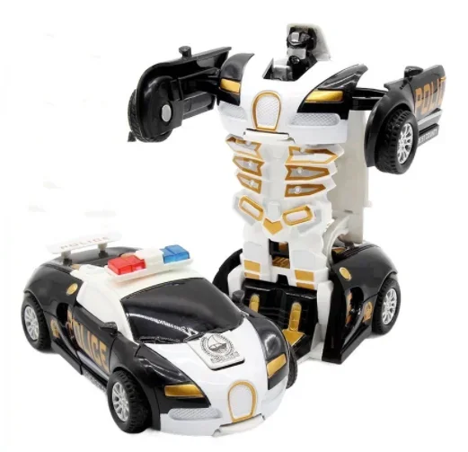 thumbnail image 1 of Mini coche de juguete 2 en 1, coche de juguete de deformación con una sola tecla, modelo robot de transformación automática, coche fundido a presión, regalo para niños, juguete para niños, 1 of 5