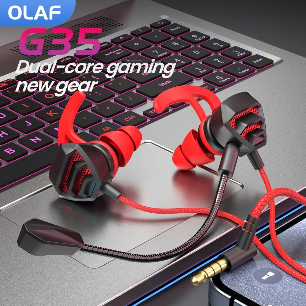 Écouteurs intra-auriculaires filaires USB-C/3,5 mm avec double micro stéréo, casque gaming pour iPhone 16 et Samsung. Compatibles iPhone 15 et 16 pouces._voghion.com