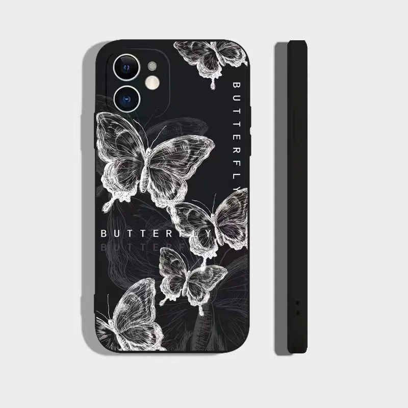 Case For Redmi Note 13 Cases Redmi 12 Case Line Butterfly Case For Xiaomi Redmi Note 13 Pro Plus 12S 11S 11 10S 10 13C Cover - Image 4