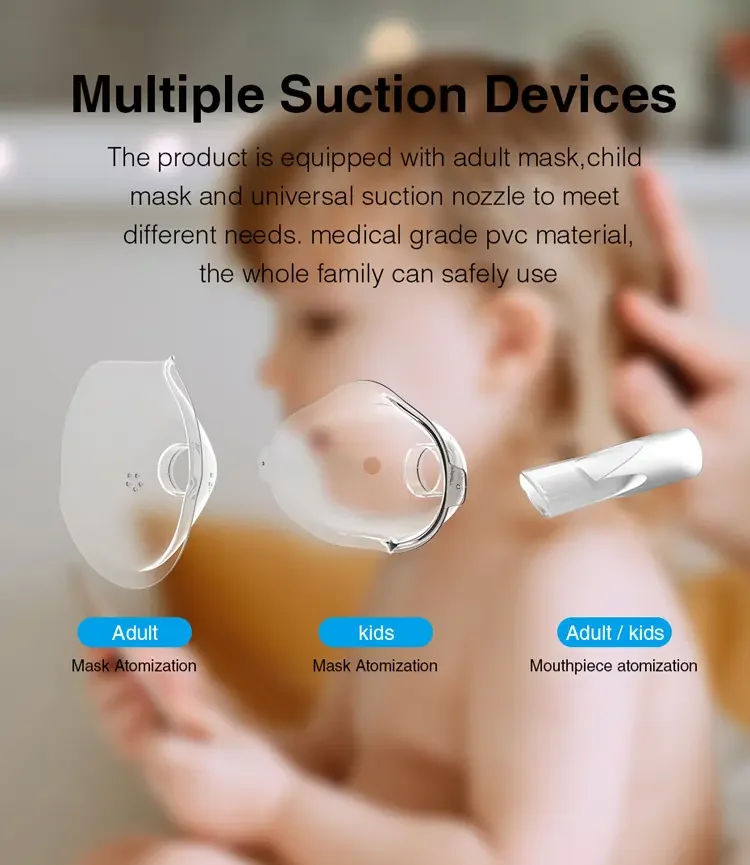 Nebulizer machine for kids USB Ultrasonic Asthma baby Inhaler mask mesh portable nebulizer with rechargeable battery