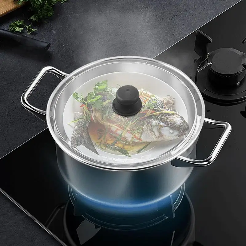 Stainless Steel Splatter Screen Mesh Pot Cover Oil Frying Pan Lid Kitchen Cooking Tool 29cm Filter Splash Guard Dishwasher Safe