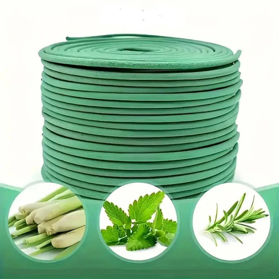 Incense Coils 40pcs Natural Lemongrass Scent Citronella with Holder Outdoor Poolside Patio Camping