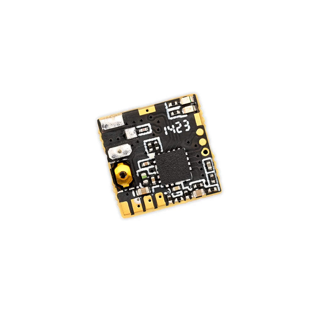 PandaRC Nano25 transmetteur vidéo pour micro drones, vue de côté montrant les ports et le bouton