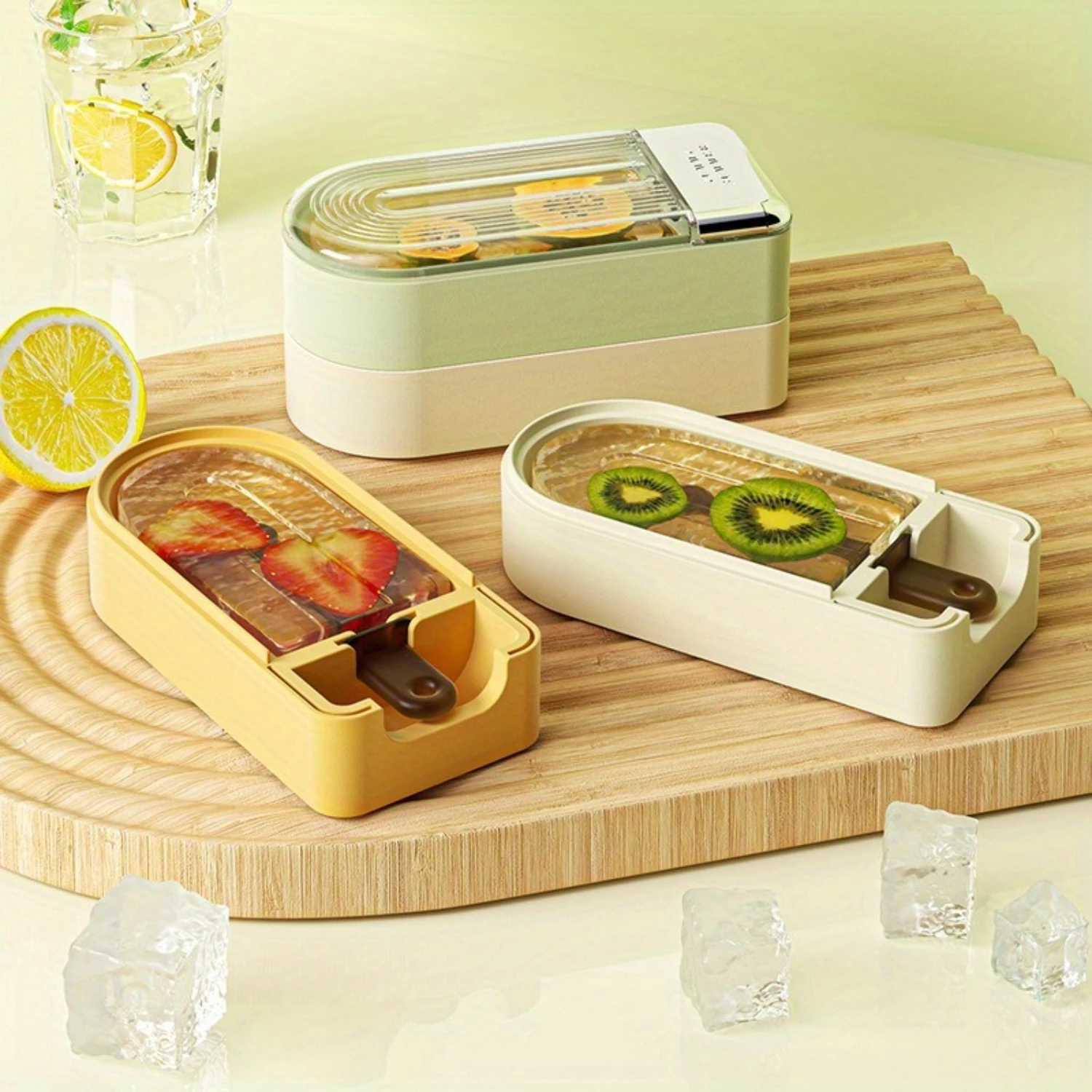 Large Capacity Homemade Ice Cream Mold Easy Release Popsicle Treat Maker Durable Plastic 1Pc Kid-Friendly